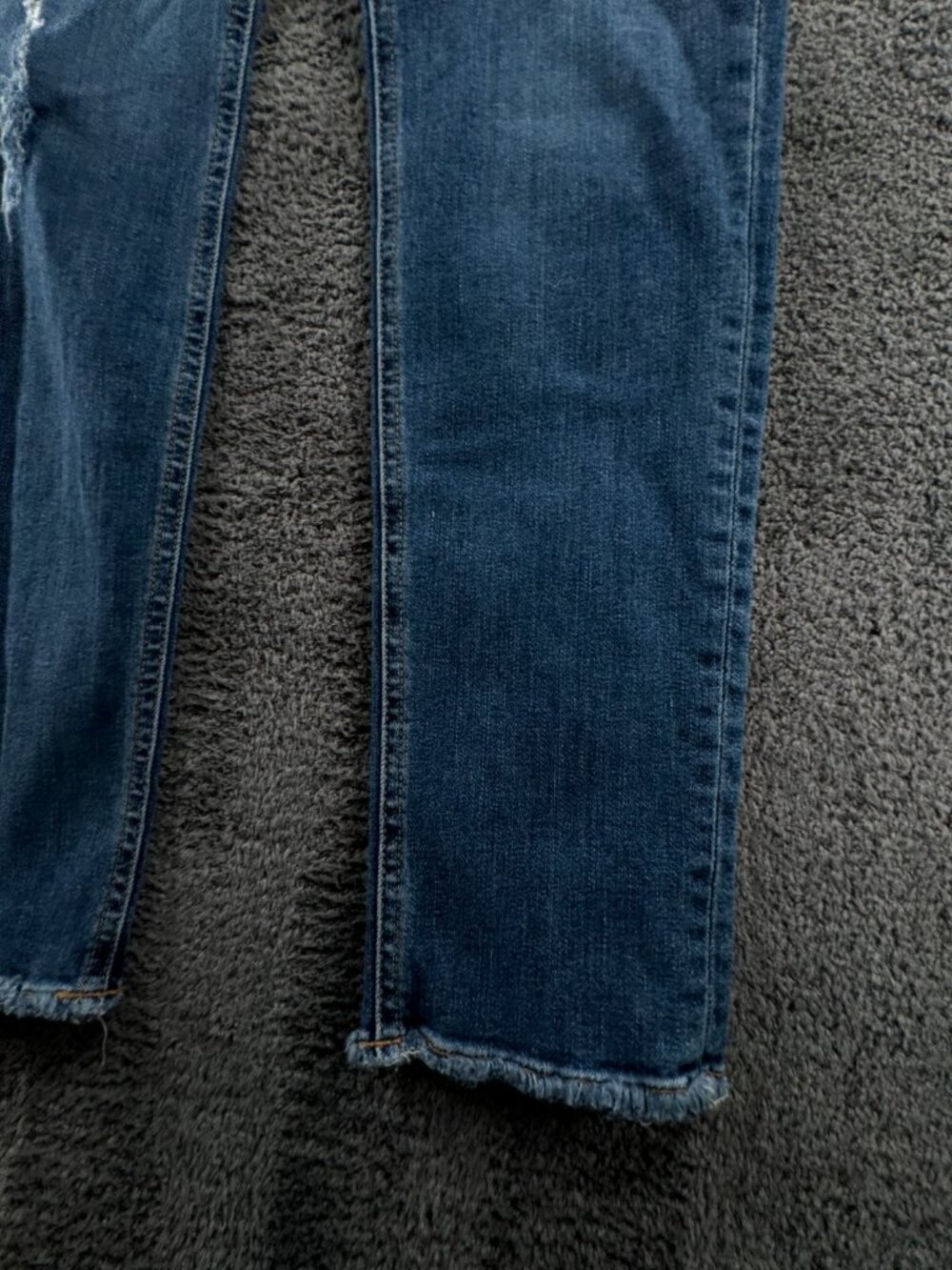 Rag & Bone Skinny Jeans Women Size 31 Medium Wash Stretch Blue Denim Distress - Picture 6 of 16